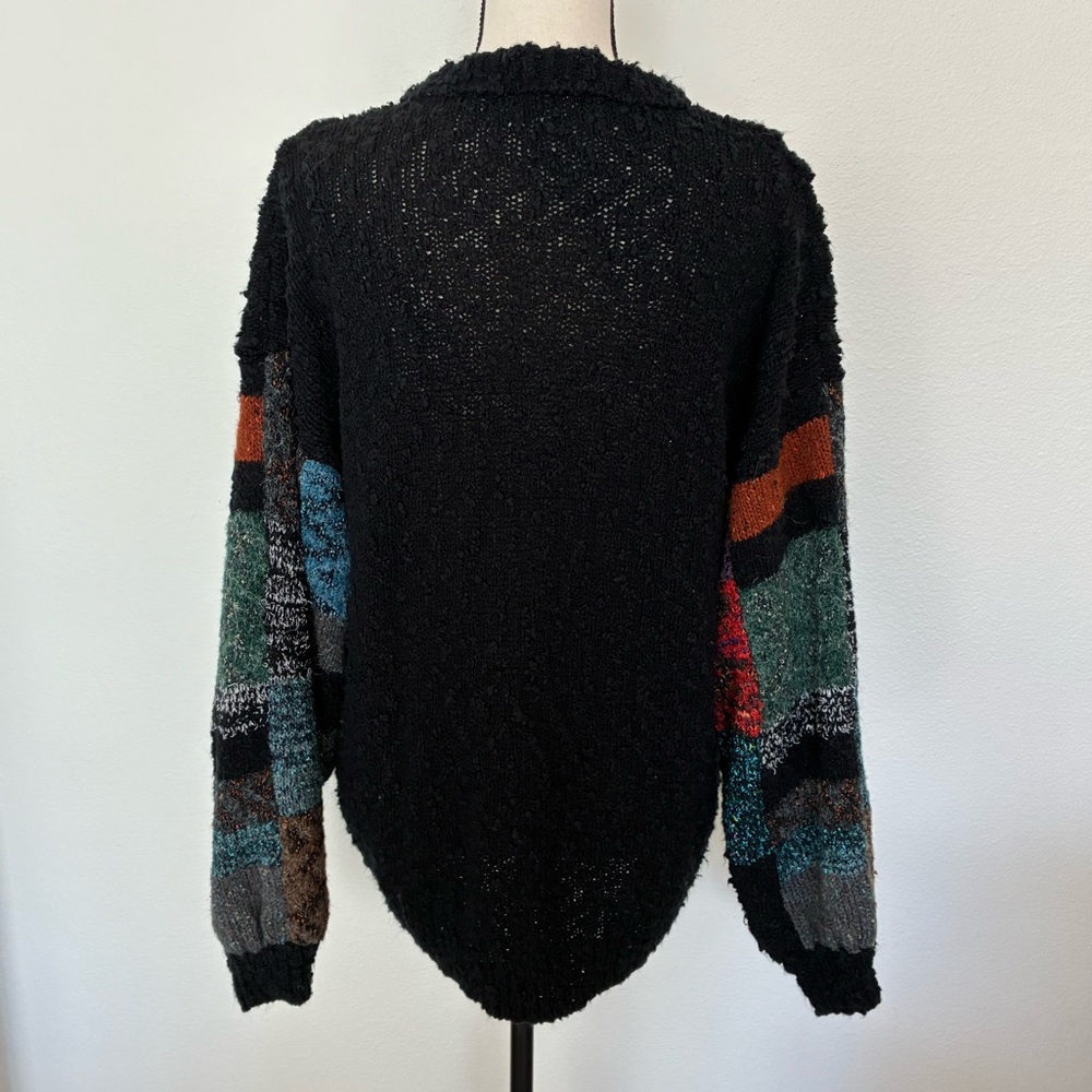 Vintage 80s Geometric Abstract Sweater - Picture 6 of 10